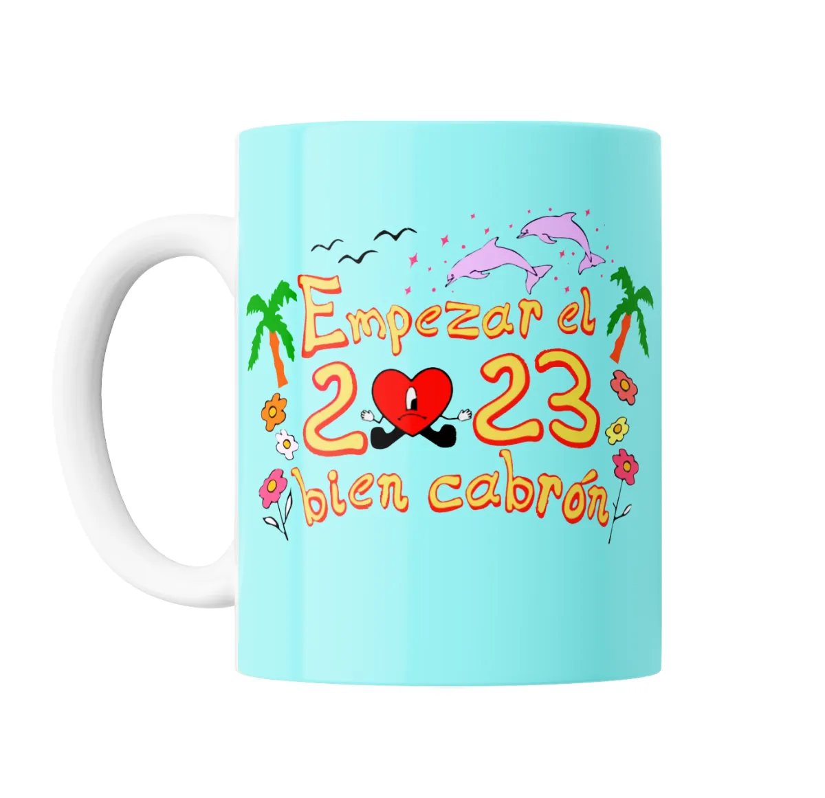 Taza de Cerámica Bad Bunny Empezar el 2023 bien cabrón - vista 2