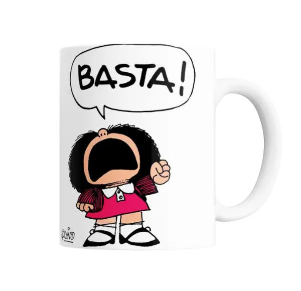 Taza de Cerámica Mafalda Basta