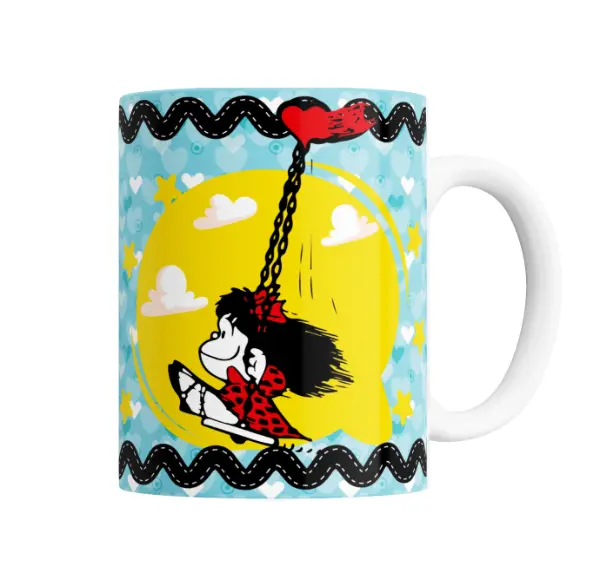 Taza de Cerámica Mafalda Columpio