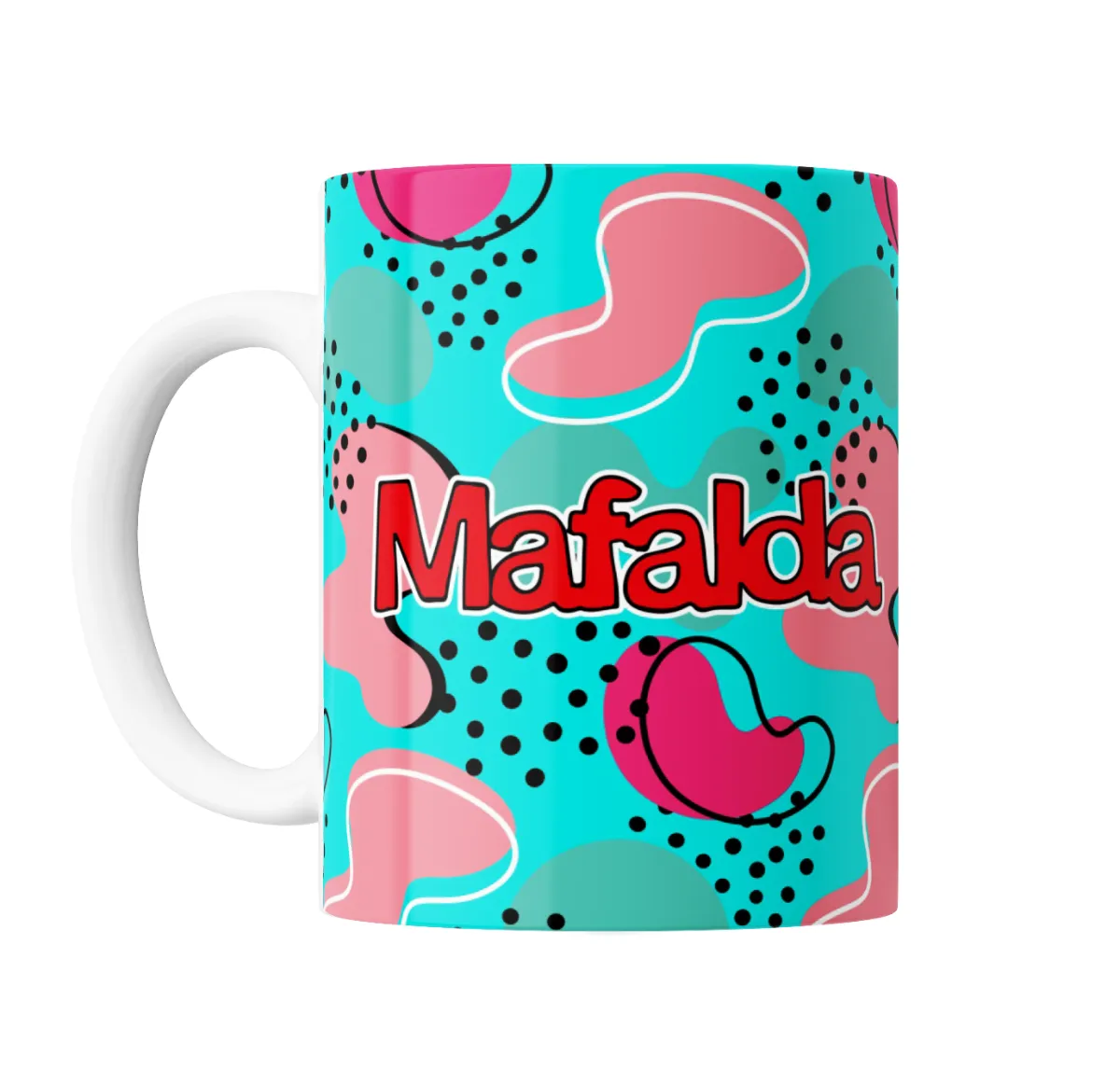 Taza de Cerámica Mafalda Pop Art Verano con Lentes - vista 2