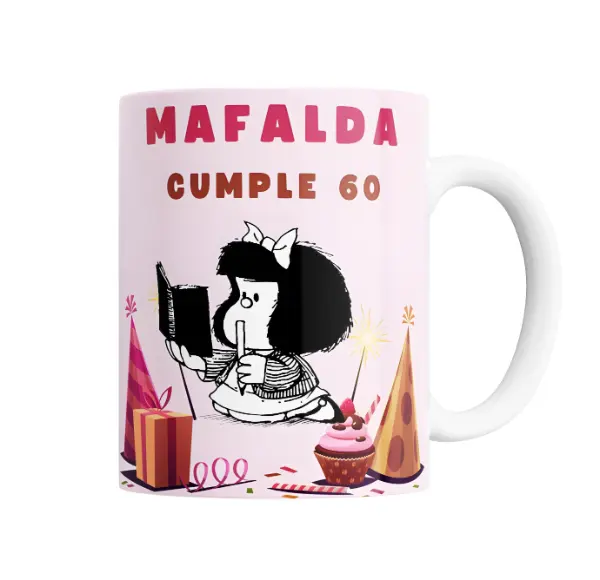 Taza de Cerámica Mafalda Cumple 60