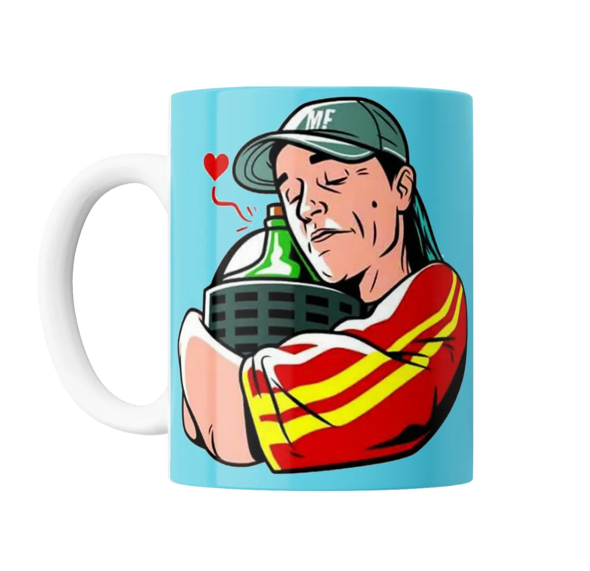 Taza de Cerámica Mala Fama Abrazo a la Damajuana - vista 2