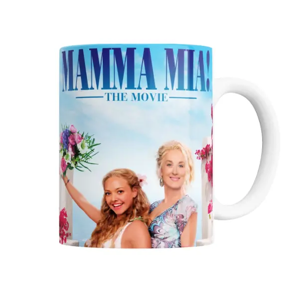 Taza de Cerámica Mama Mia La Pelicula Ramo y Mar Egeo