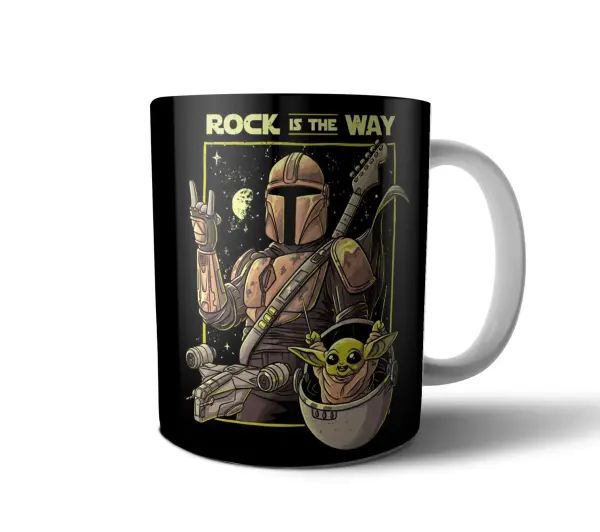 Taza de Cerámica Star Wars The Mandalorian Rock Is The Way Grogu
