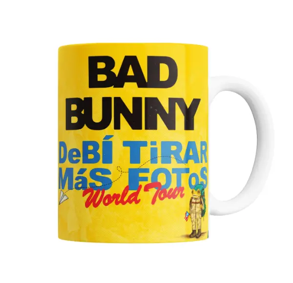 Taza de Cerámica Bad Bunny Debí Tirar Más Fotos World Tour