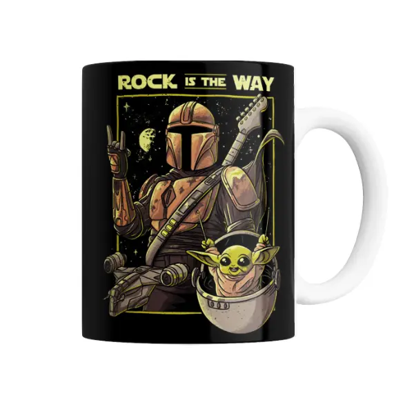 Taza de Cerámica Star Wars The Mandalorian Rock is the Way Baby Yoda