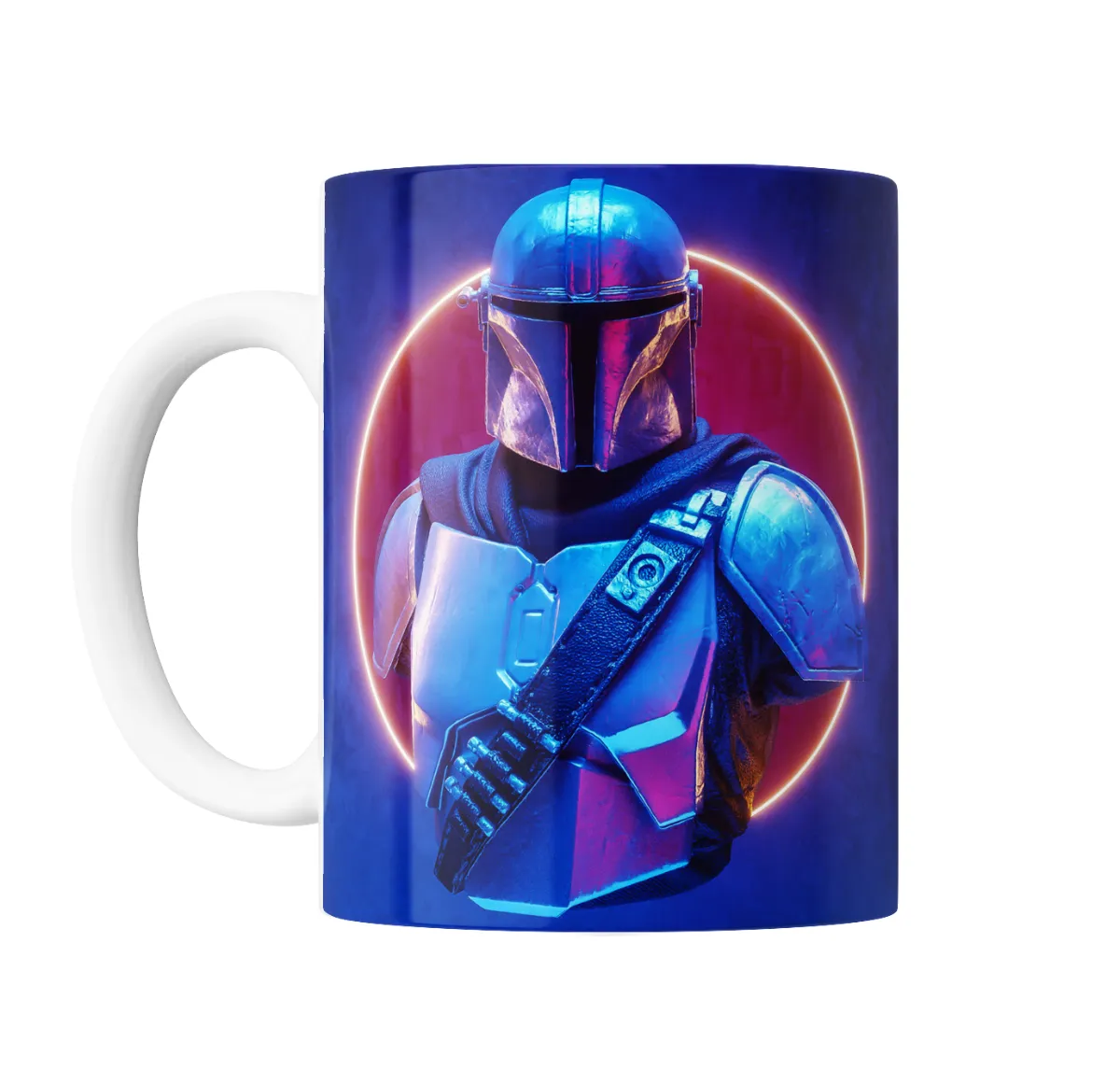 Taza de Cerámica Mandalorian Neón - vista 2