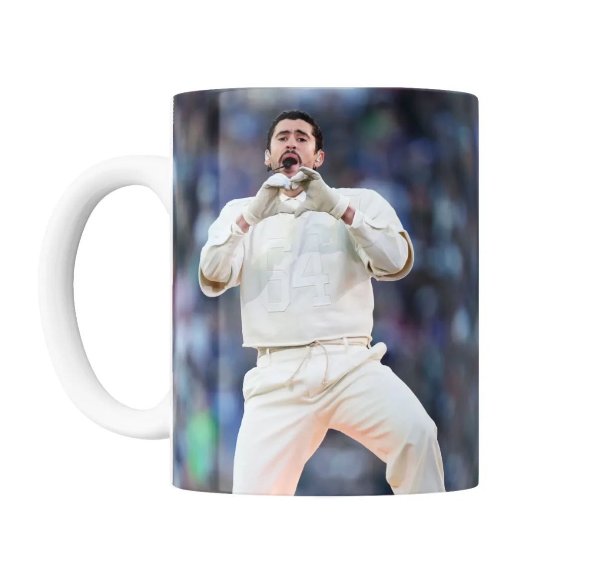 Taza de Cerámica Bad Bunny Corazón con las Manos - vista 2