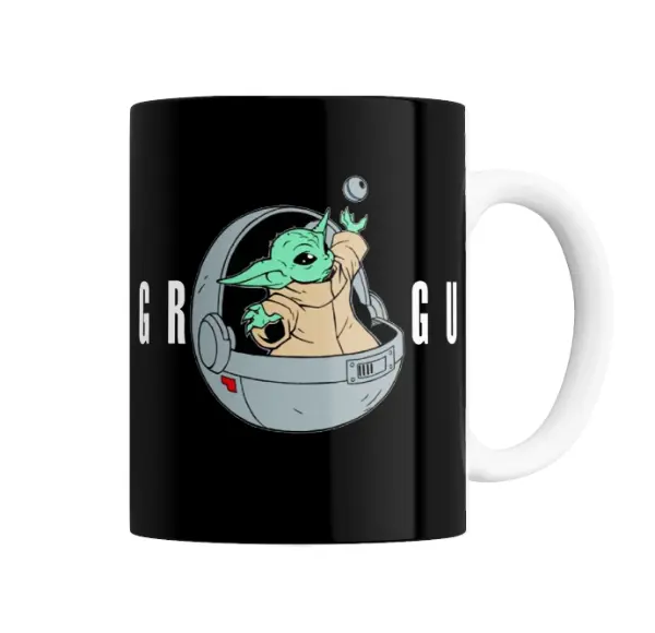 Taza de Cerámica Star Wars The Mandalorian Baby Yoda Grogu en Nave