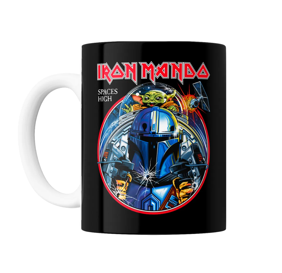 Taza de Cerámica Star Wars The Mandalorian Iron Mando Spaces High - vista 2