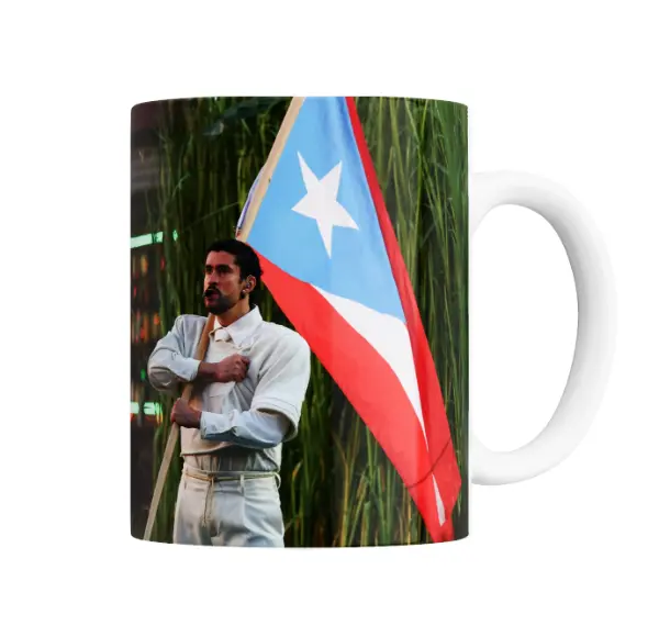 Taza de Cerámica Bad Bunny con Bandera de Puerto Rico