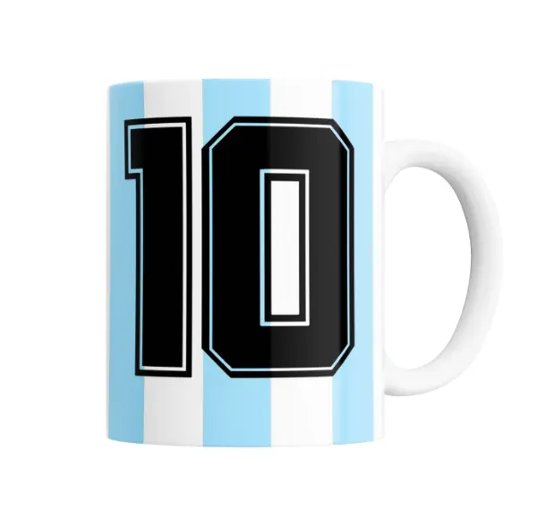 Taza de Cerámica Maradona Camiseta Argentina 10