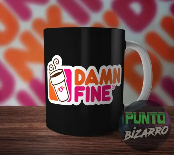 Taza de Cerámica Dunkin Donuts Damn Fine Coffee