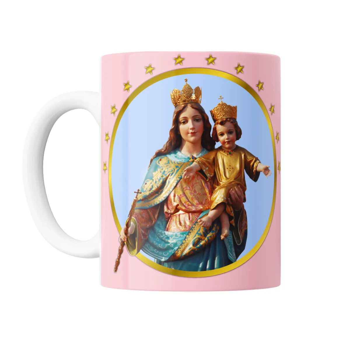 Taza de Cerámica Maria Auxiliadora con Niño Jesús - vista 2