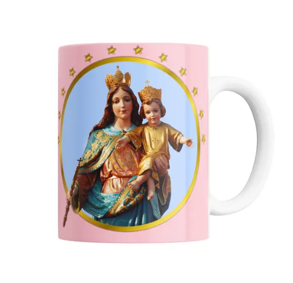 Taza de Cerámica Maria Auxiliadora con Niño Jesús