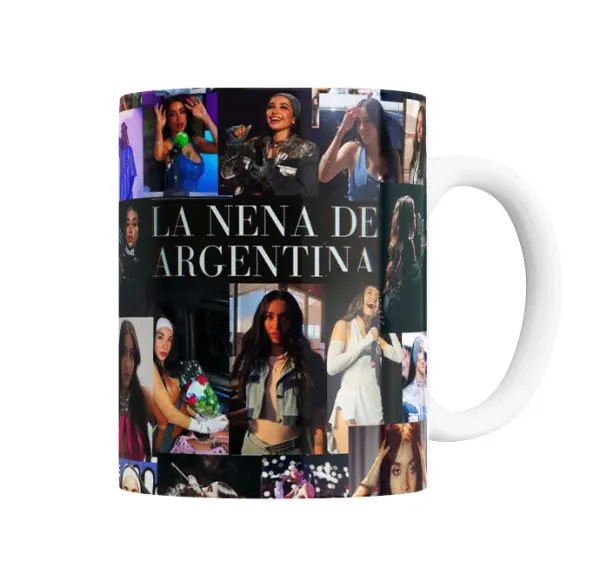 Taza de Cerámica Maria Becerra La Nena de Argentina