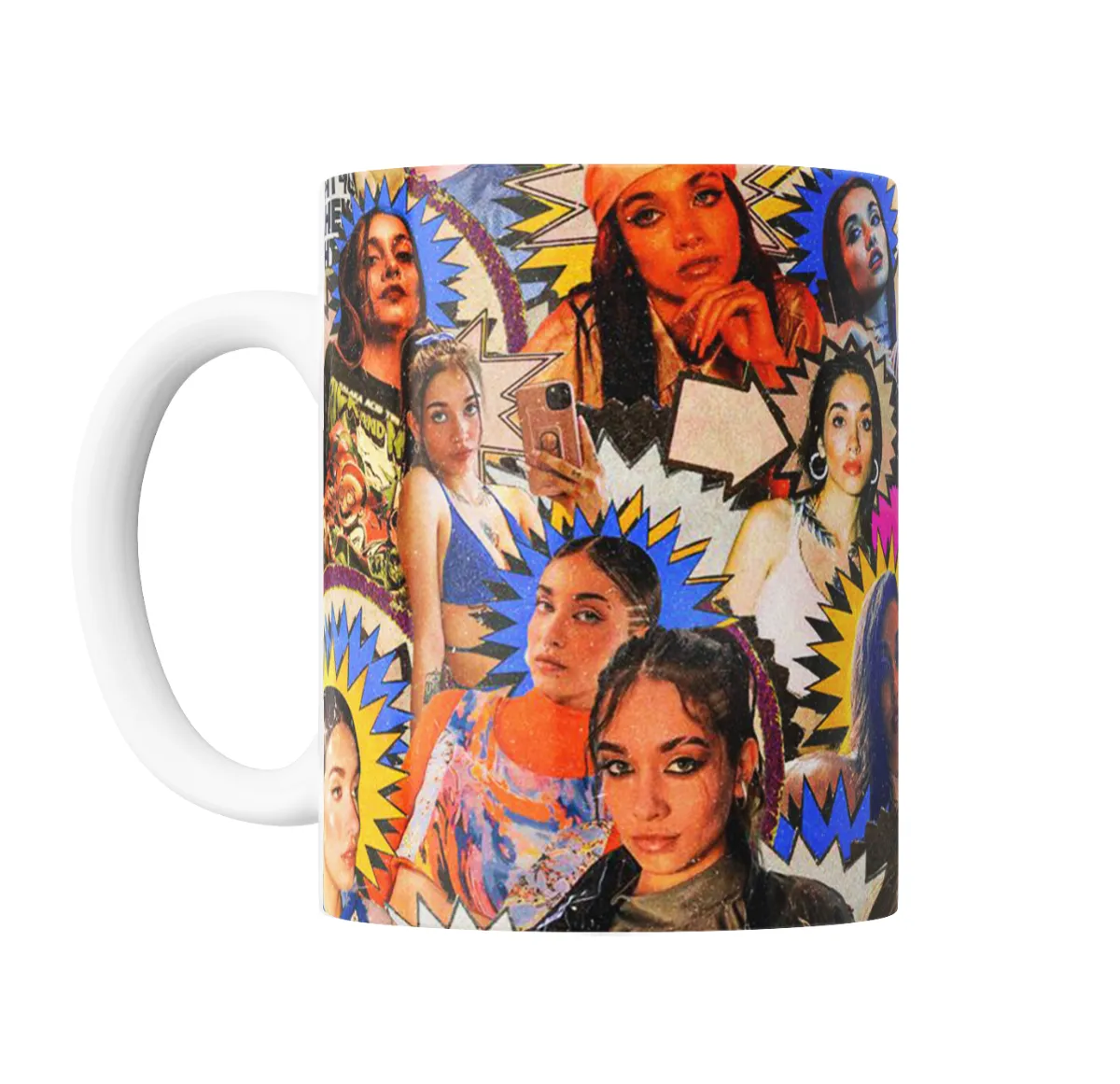 Taza de Cerámica Maria Becerra Collage Pop Art - vista 2