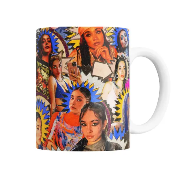 Taza de Cerámica Maria Becerra Collage Pop Art