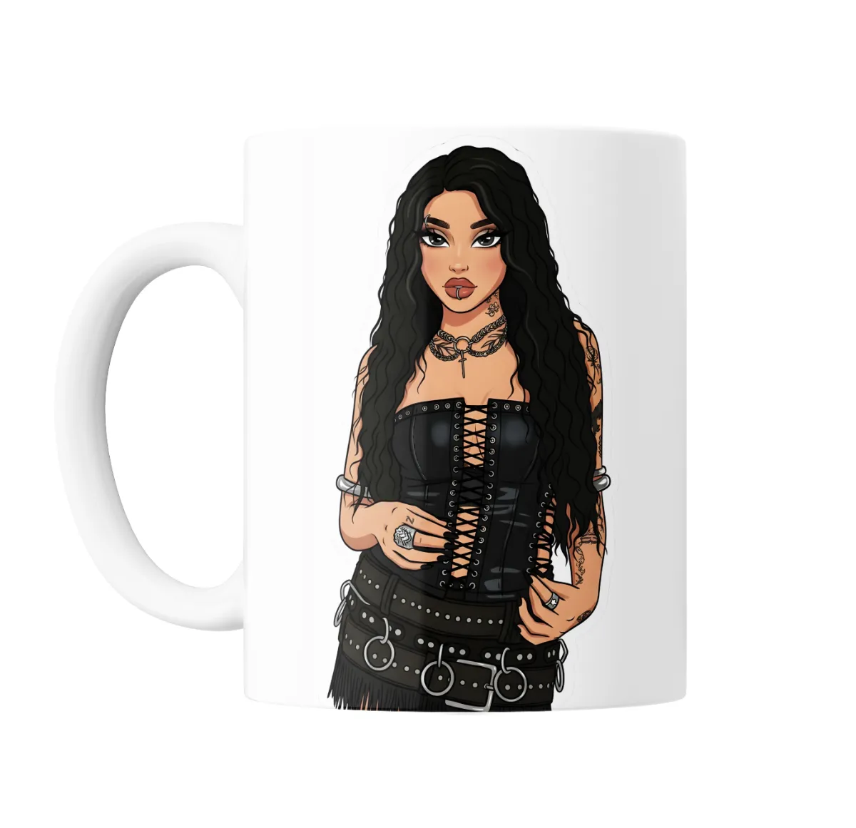 Taza de Cerámica Maria Becerra Look Rockero - vista 2