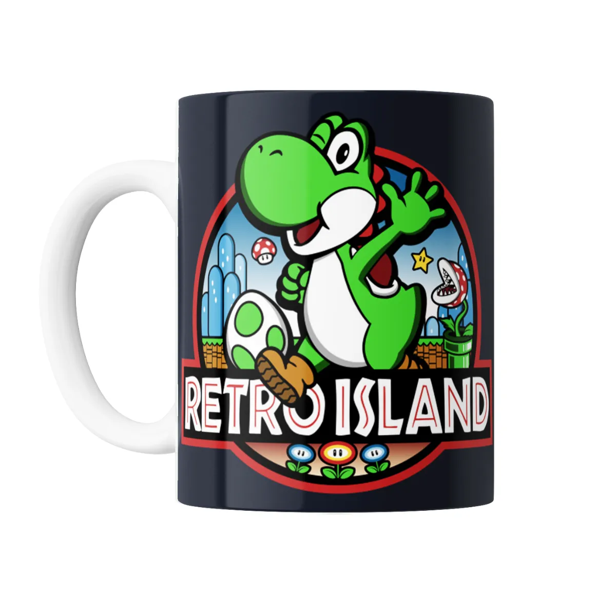 Taza de Cerámica Mario Bros Yoshi Retro Island - vista 2