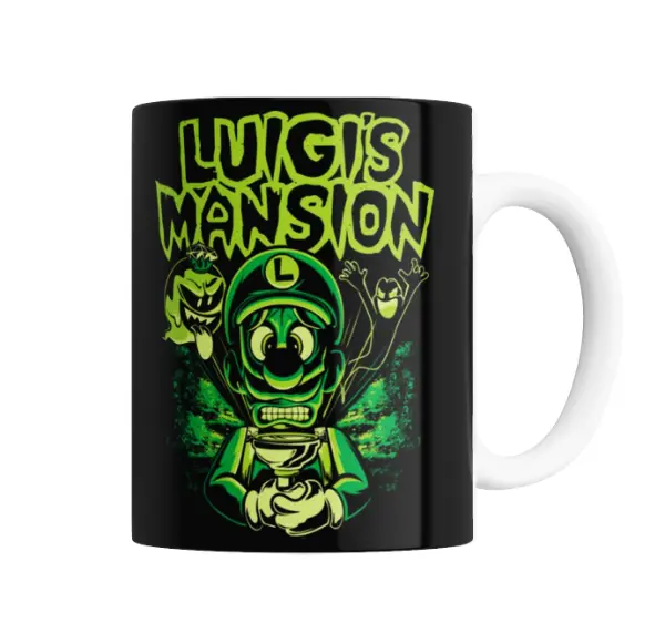 Taza de Cerámica Mario Bros Luigi's Mansion