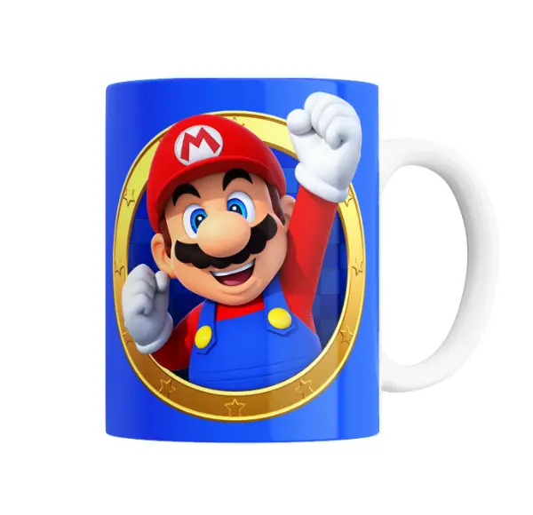 Taza de Cerámica Super Mario Bros Mario Saludo