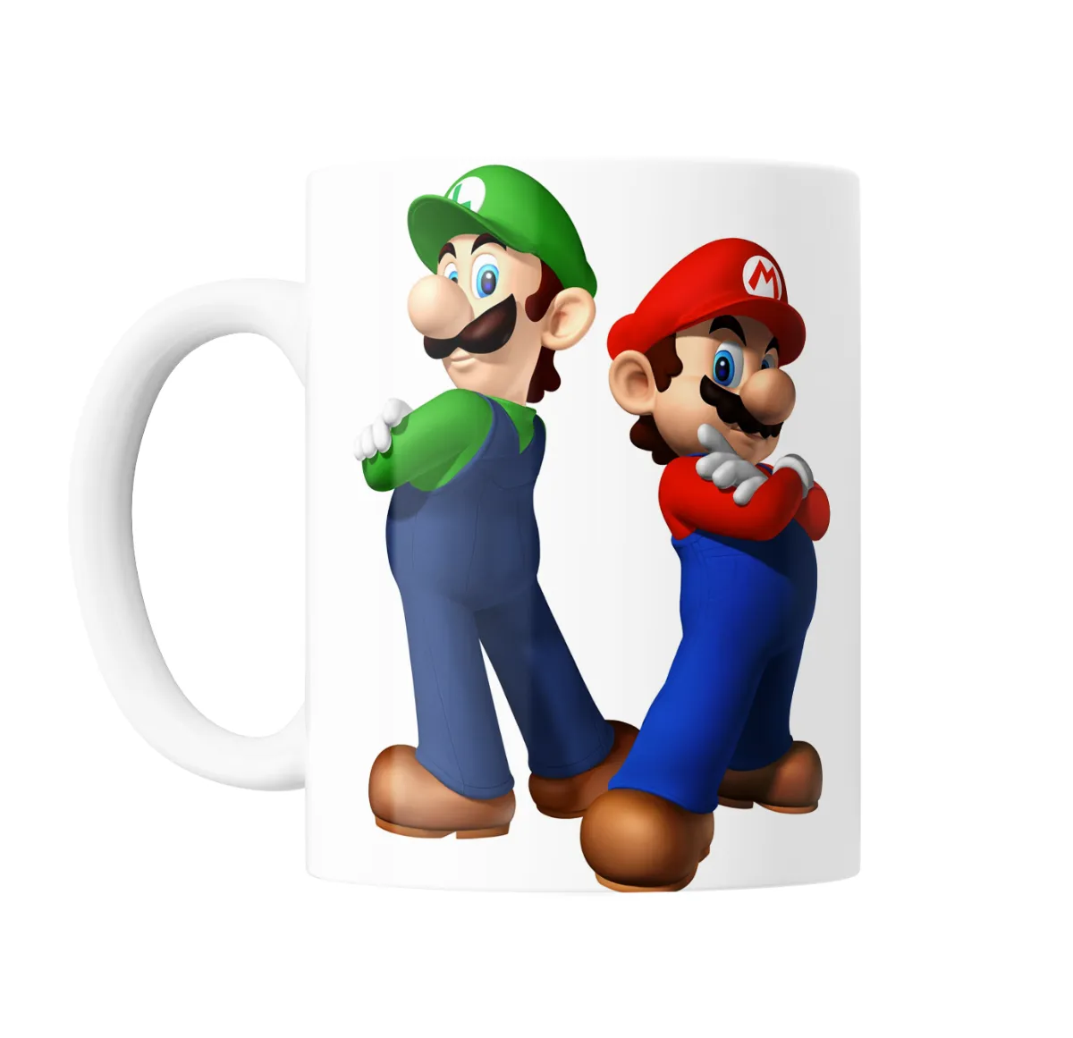 Taza de Cerámica Mario Bros Mario y Luigi Espalda con Espalda - vista 2