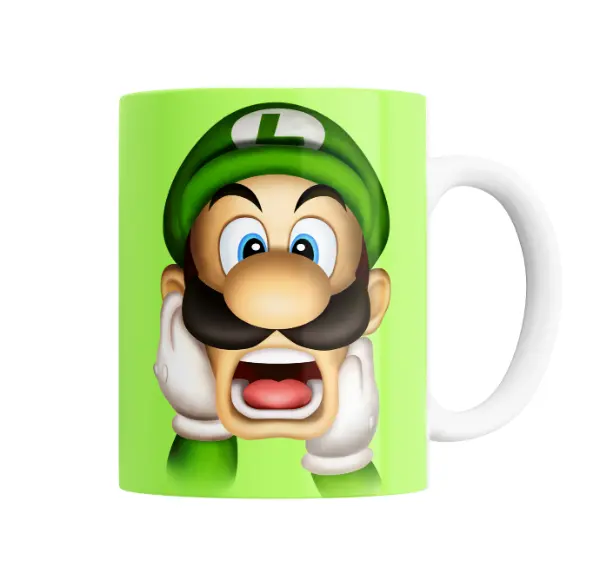 Taza de Cerámica Mario Bros Luifi Gritando