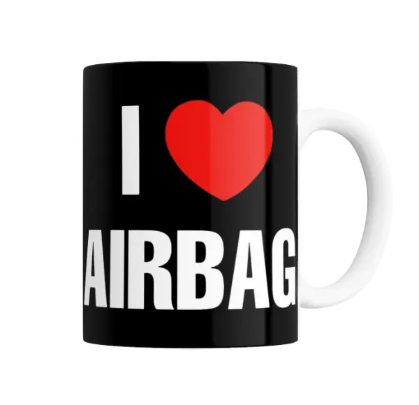 Taza de Cerámica Airbag I Love Corazón