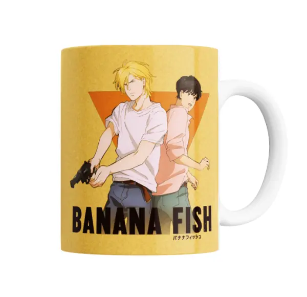 Taza de Cerámica Banana Fish Ash y Eiji