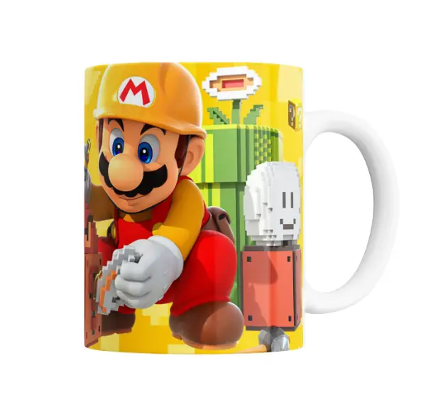 Taza de Cerámica Mario Bros Mario Maker