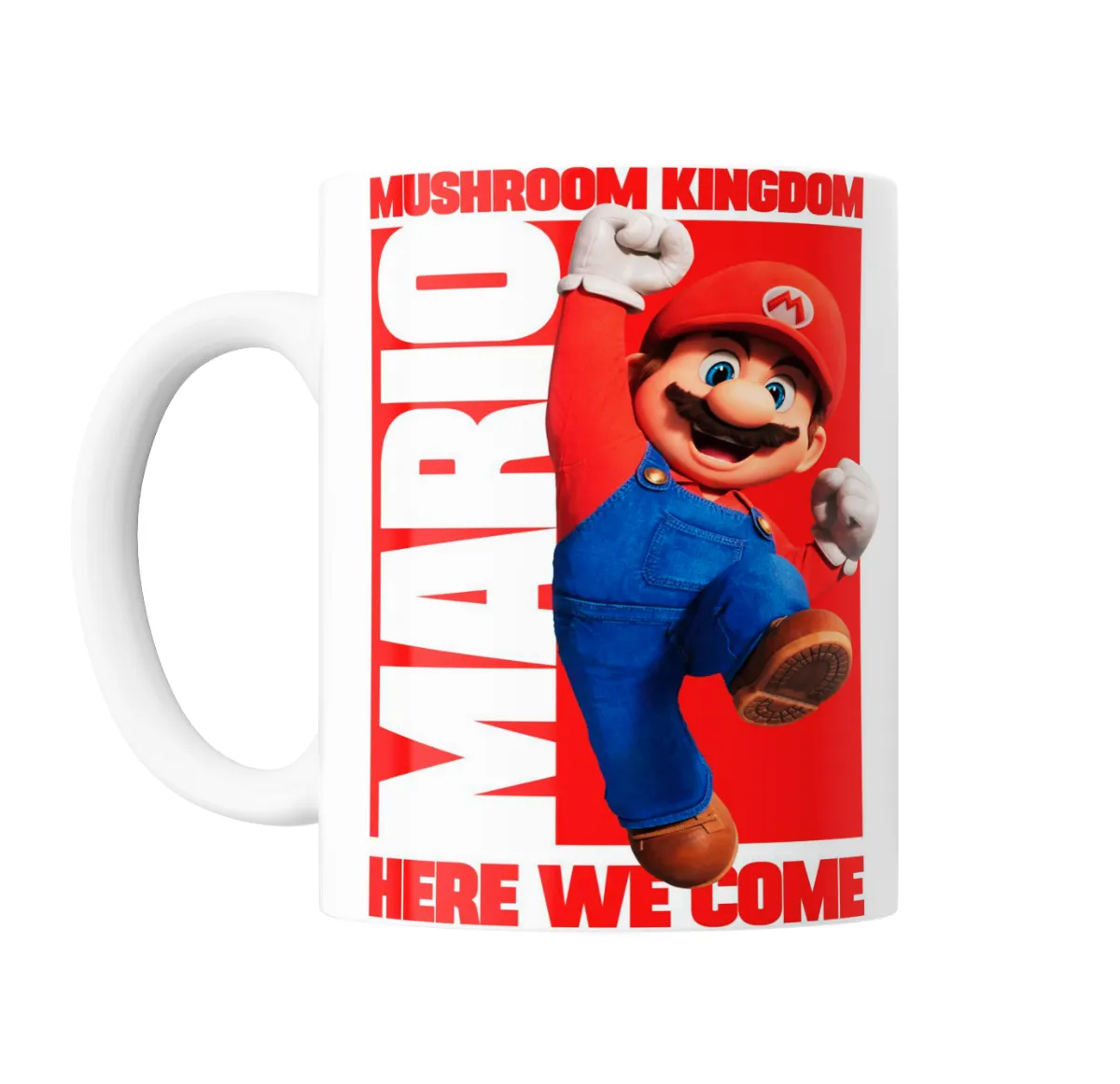 Taza de Cerámica Mario Bros Mario Mushroom Kingdom Here We Come - vista 2
