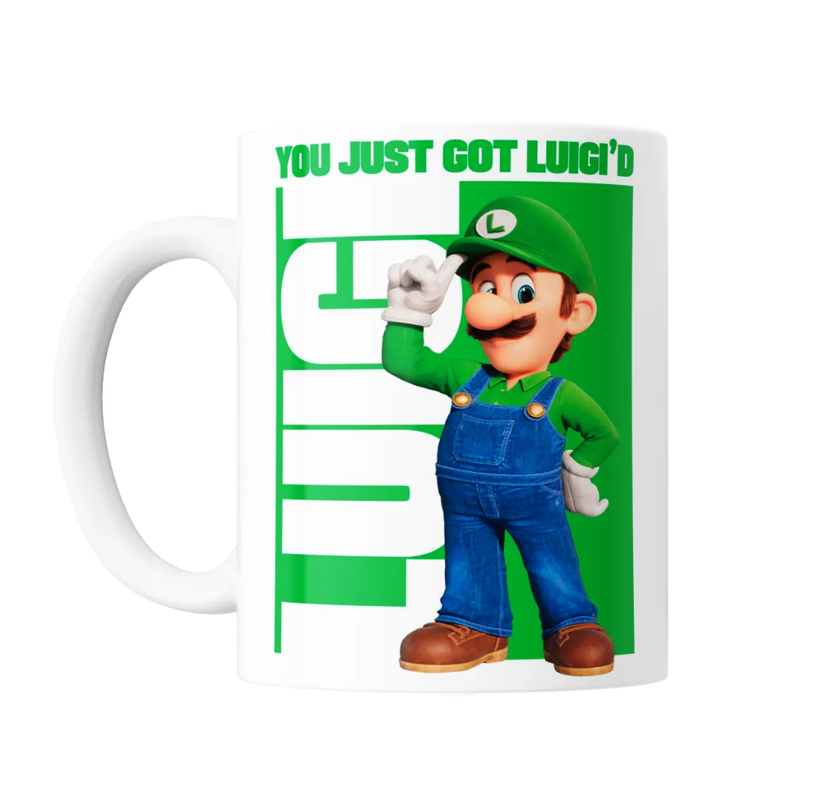 Taza de Cerámica Super Mario Bros Luigi You Just Got Luigi'd - vista 2