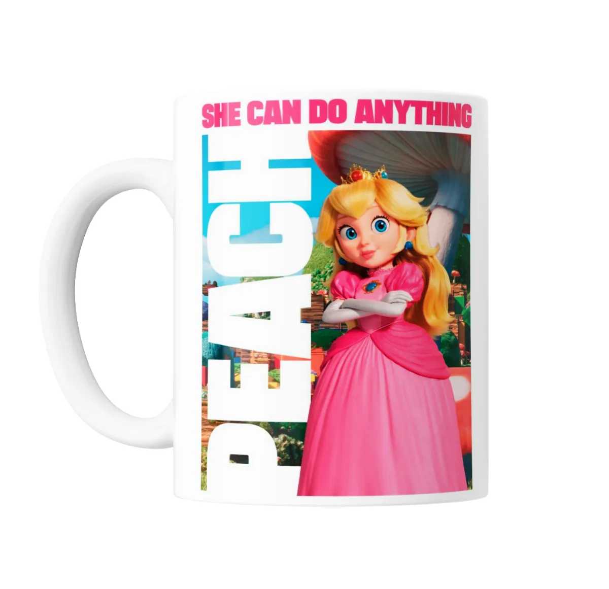 Taza de Cerámica Mario Bros Princesa Peach She Can Do Anything - vista 2