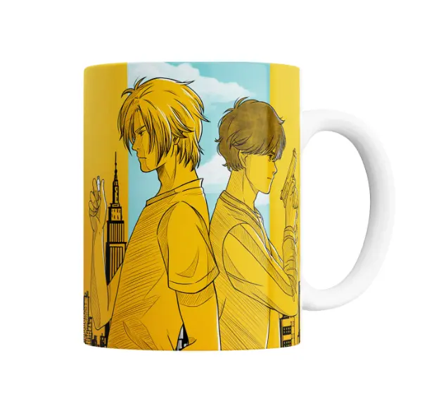 Taza de Cerámica Banana Fish Ash y Eiji
