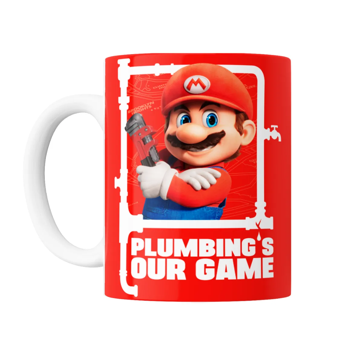 Taza de Cerámica Super Mario Bros Plumbing's Our Game - vista 2