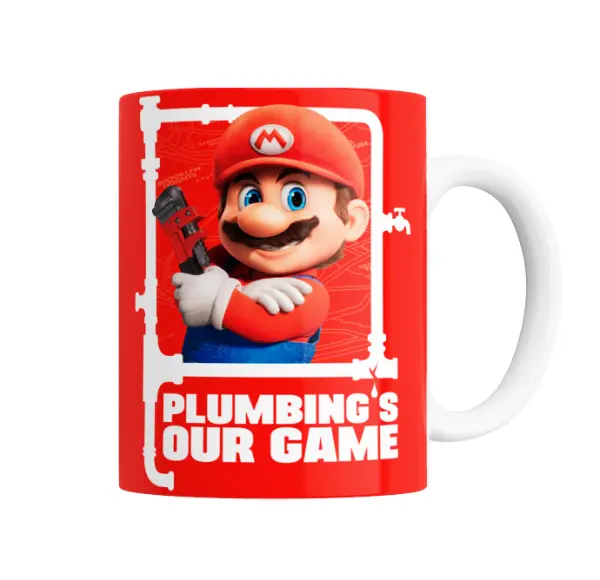 Taza de Cerámica Super Mario Bros Plumbing's Our Game