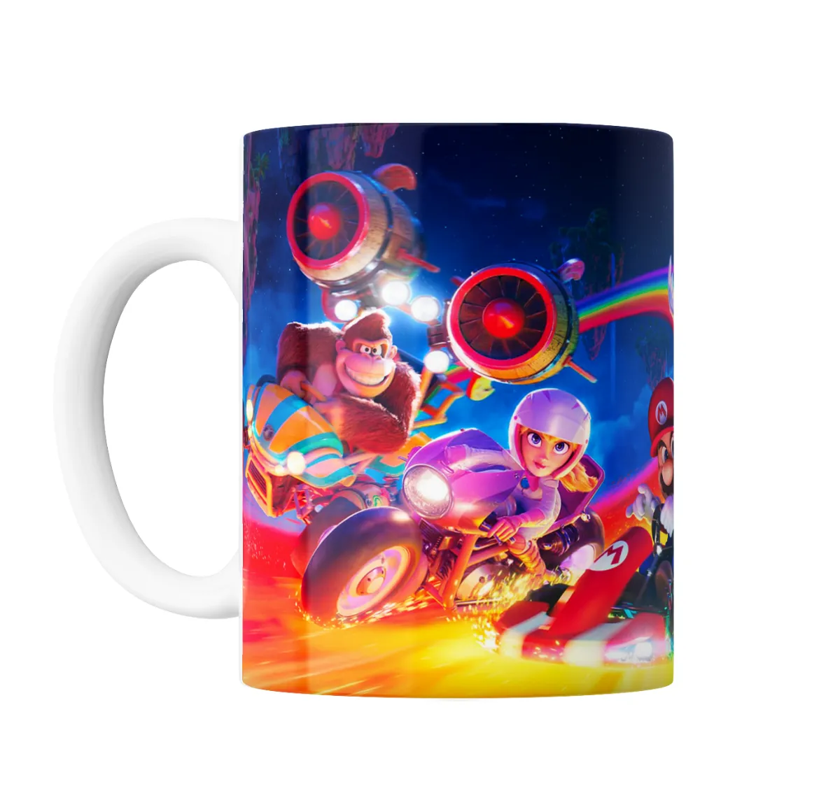 Taza de Cerámica Mario Bros Mario Kart Arcoíris - vista 2