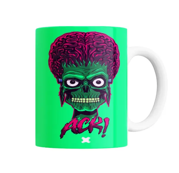 Taza de Cerámica Mars Attacks Marciano ACK!