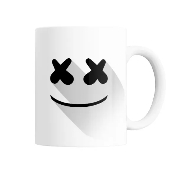Taza de Cerámica Marshmello Carita