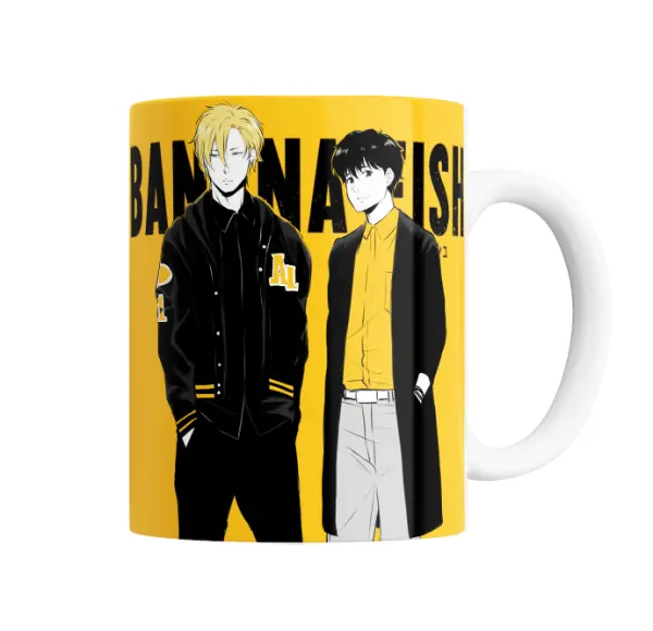 Taza de Cerámica Banana Fish Ash y Eiji