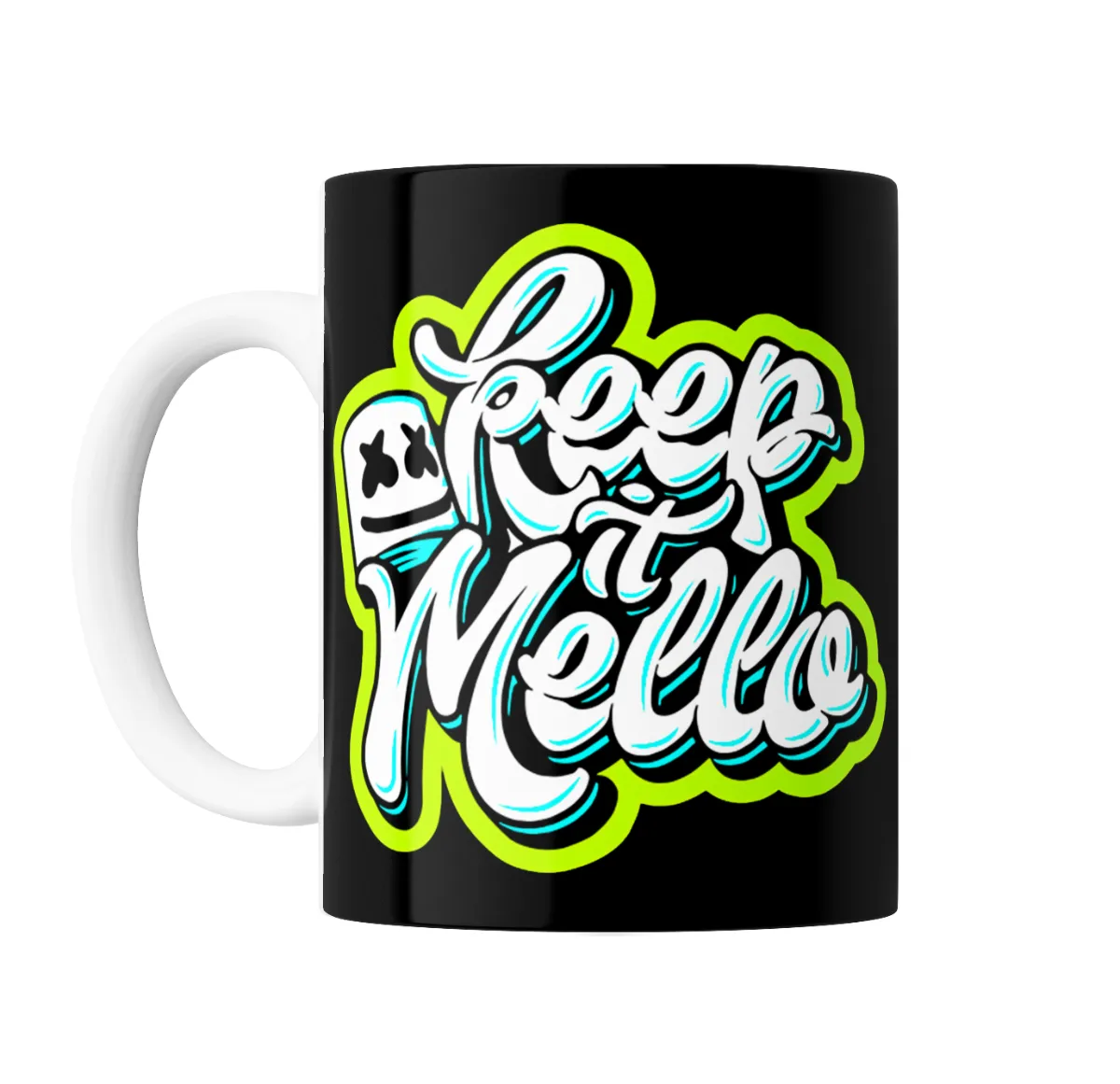 Taza de Cerámica Marshmello Look At Mello - vista 2