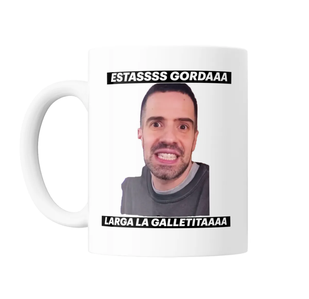 Taza de Cerámica Martin Cirio Estasss Gordaaa Larga la Galletitaaaa - vista 2