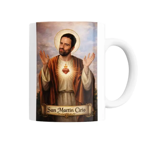 Taza de Cerámica Martin Cirio San Martín Cirío Sagrado Corazón