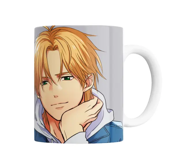 Taza de Cerámica Banana Fish Ash y Eiji