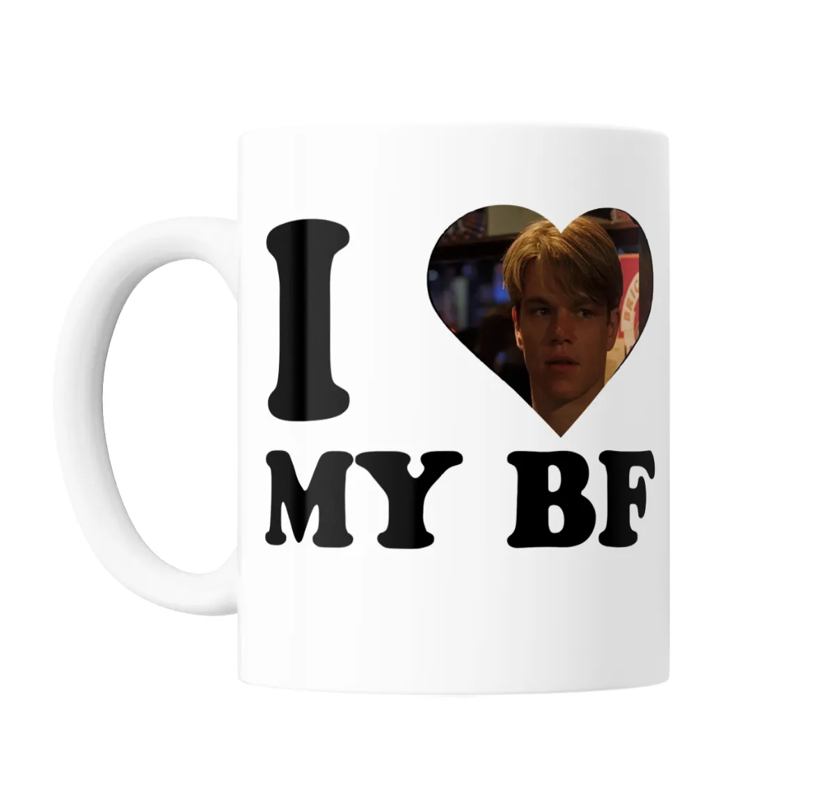 Taza de Cerámica Matt Damon I Love My BF - vista 2
