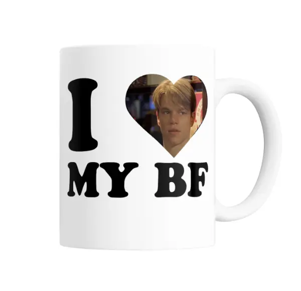 Taza de Cerámica Matt Damon I Love My BF