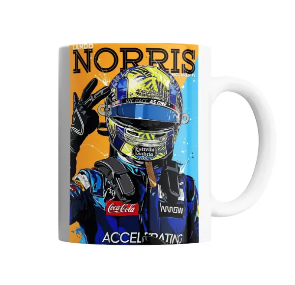 Taza de Cerámica McLaren Lando Norris Accelerating