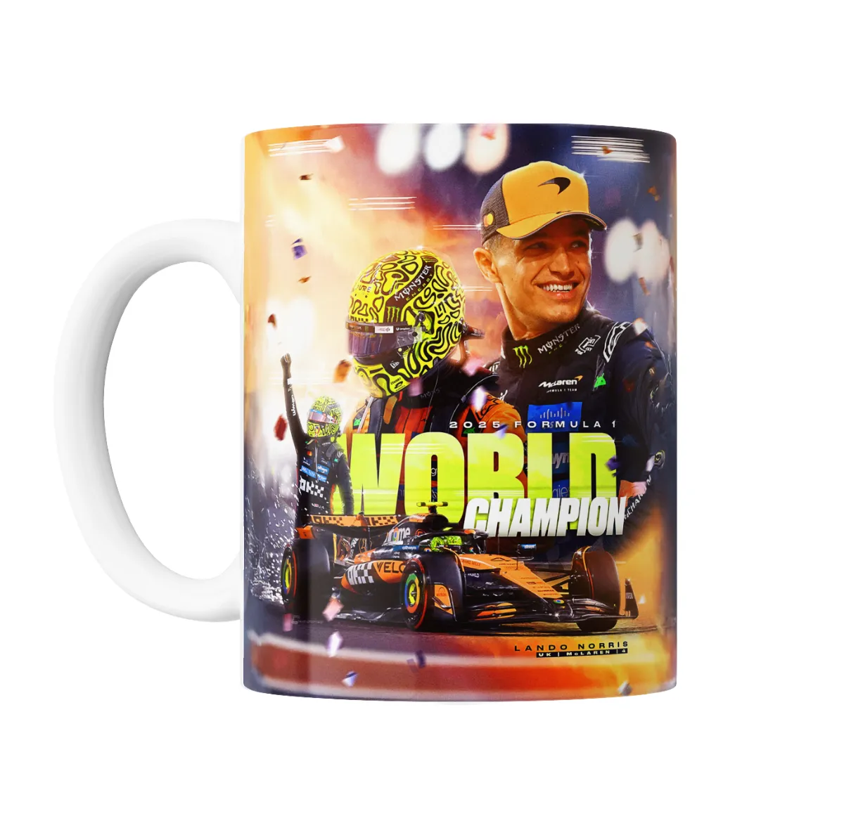Taza de Cerámica McLaren Lando Norris Campeón del Mundo 2025 - vista 2