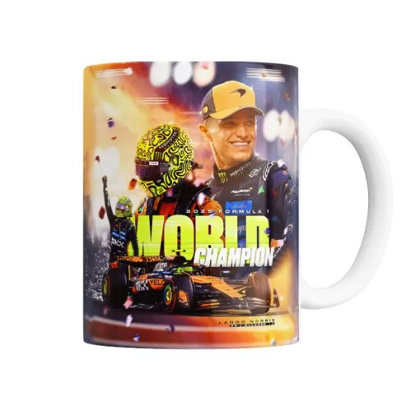 Taza de Cerámica McLaren Lando Norris Campeón del Mundo 2025